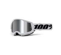 §Maschera Cross 100% Strata 2 Bianco-Argento§