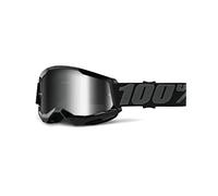 100% Strata 2, Maschera da Cross Unisex Adulto, Vario, Unica, Nero