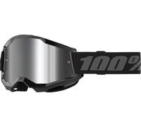 100% Strata 2 Occhiali di motocross giovanili, nero/grigio, Taglia unica