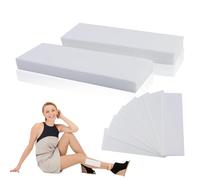 100 strisce (7 × 21 cm) in tessuto non tessuto per cera calda e pasta di zucchero, delicate sulla pelle e antistrappo, per ogni tipo di depilazione su gambe, petto, schiena, zona intima e viso