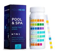 100 Strisce Reattive 7 in 1 per Piscina e Spa Tester Acqua per pH Cloro Bromo