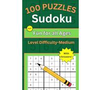 100 Sudoku Puzzles, Level Medium with Answers, 5x8: Travel and Pocket Size Medium Level Puzzles for all Ages on the Go
