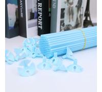 100 supporti e bicchieri in plastica colorata per palloncini da 40 cm, in plastica di alta qualità, colori pastello assortiti, per feste, matrimoni, compleanni, anniversari, decorazioni natalizie