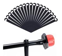 100 supporti per tubi capillari neri, accessori per irrigazione, supporti per tubi a goccia, supporti per tubi morbidi, ancoraggi per tubo capillare