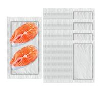 100 tamponi assorbenti per vassoio di pollame per cucina e negozio | 100 pezzi di carta da cucina Dri Lock 50/80 g - Forniture igieniche per alimenti freschi e