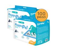 100 TAPPETINI ASSORBENTI PER CANI 60x90CM CUCCIOLI PANNOLINI TRAVERSE CANE BASIC