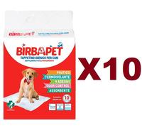 100 TAPPETINI IGIENICI BIRBAPET ASSORBENTI PER ANIMALI 60X60 CM TAPPETINO