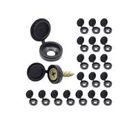 100 tappi a vite in plastica bianca e nera per la protezione delle viti su mobili e pareti VHV