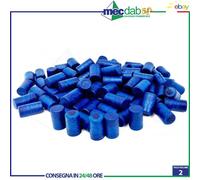 100 Tappi in silicone vari colori per vino non frizzante Ø 23mm x H 38 mm