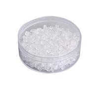 100 tappi per orecchie riutilizzabili in plastica trasparente con retro in gomma trasparente, 0,04 cm e squisita fattura durevole