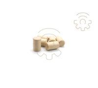 100 tappi sintetici mm 23x38h composti da materiali termoplastici tappo tappi