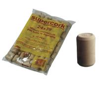 Tappi in sughero e leganti sintetici 100 pz per bottiglie vino 24x42mm supercork