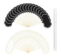 100 targhette per buffet, 1 penna, inserti per stuzzicadenti, inserti per torte, piccola tavola, accessori da dessert