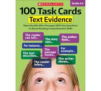 Scholastic Teaching Resources Scholasti 100 Task Cards: Text Evidenc (Tascabile)
