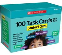 100 Task Cards in a Box: Context Clues (Copertina rigida)