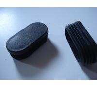 100 Terminali Tappi Pinna PVC per Tubo 40x20 Oblungo (Ovale) Otturatore