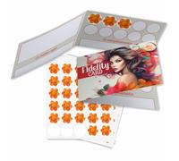 100 Tessere Fedeltà + 1000 Bollini a Colori Inclusi. Fidelity Card per Parrucchieri e Centri Estetici. Carte Punti con Etichette Adesive da Incollare nelle Caselle per Fidelizzare la Clientela