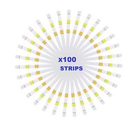 100 tester per acqua 3 in 1, confezione a strisce per analisi accurata dell'acqua di cloro libero, bromo, alcalinità e pH - semplice test chimico