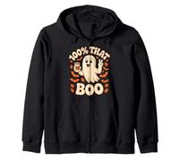 100% That Boo Funny Halloween Ghost Felpa con Cappuccio
