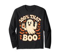 100% That Boo Funny Halloween Ghost Maglia a Manica