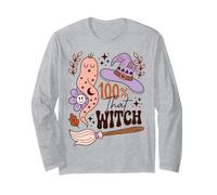 100% That Witch Halloween Saying Spooky Season Humor Maglia a Manica