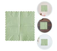 100 tovaglioli da cocktail: tovaglioli monouso da dessert a 2 veli piegati