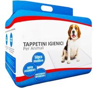 100 traversine cani 60x60, tappetini igienici per cani extra assorbenti, travers