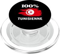 100% Tunisienne et fière de l'être drapeau de la tunisie PopSockets PopGrip per MagSafe