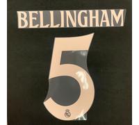 100% ufficiale BELLINGHAM #5 Real Madrid CF 3° 2024-25 STAMPA AVERY DENNISON