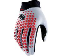 Guanti da ciclismo 100% Geomatic grigio/rosso racer (XL)