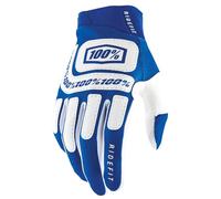 100% Unisex Handschuhe Ridefit, Bonita - Blau Weiß, M, HU-GLO-2051