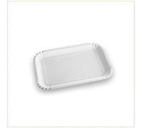 100 Vassoi di Cartone POLITENATA per Pasticceria - Formato 23,5x17 cm Misura 3 - Vassoi rettangolari monouso Utilizzabili per servire Dolci, pasticcini, Torte, 5CFx20PZ