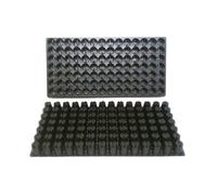 100 vassoi per semi in plastica, ogni vassoio ha 98 celle, 3,8 cm rotondi x 3,8 cm di profondità, ottimi vassoi per semi