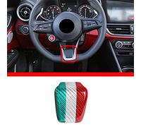100% Vera Fibra di Carbonio Volante A Forma di V Telaio Decor Decal Sticker Per Giulia Stelvio 2020 2021 (Stile A)