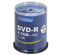 100 Verbatim Vuoti Dvd-R Dati Dischi 4.7GB 1x-16x Inkjet Stampabile DHR47JP100V4