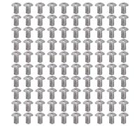 100 Viti a Testa Tonda con Impronta Esagonale M4, Acciaio Zincato, Kit da 100 Pezzi - Alta Resistenza, Anticorrosione, per Industria Meccanica e Strumentazione di Precisione (2802-0004-0006)