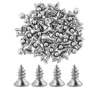 100 viti autofilettanti, viti multiuso M4 x 10 mm, in acciaio inossidabile 304, viti a testa piatta a croce per legno, cartongesso e mobili, viti autofilettanti in acciaio inossidabile, per la
