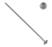 100 viti per spengler, 4,5 x 100 mm, con rondella di tenuta EPDM, 15 mm, Torx TX 20, DIN7995, in acciaio inox A2 V2A, vite universale completa, vite per tetto, tetto