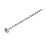 100 viti Spengler, 4,5 x 140 Torx, con disco di tenuta da 15 mm, in acciaio inox A2, vuota, testa piatta, vite universale, viti