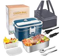 100 W Scaldavivande Elettrico Portatile 1.8L Porta Pranzo Termico 3 in 1(12V/24V