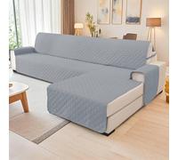 100% Waterproof 2/3/4 Seater Sofa Cover with Peninsula, Universal Reversible Corner Sofa Cover Waterproof sofa cover with peninsula: The waterproof sofa cover is equipped with a double protective laye