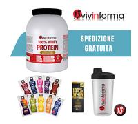 100% WHEY 750g siero latte Vivinforma + Proteine 30g + Bolero bustina + Shaker