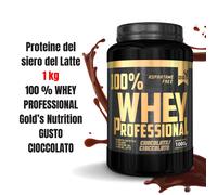 100% Whey Professional Gold's Nutrition 1 Kg con Proteine Isolate e Idrolizzate