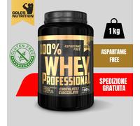 100% Whey Professional Gold's Nutrition 1 Kg con Proteine Isolate e Idrolizzate