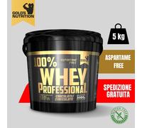100% WHEY PROFESSIONAL Gold's Nutrition 5Kg Proteine siero del Latte cioccolato