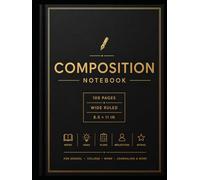 100 Wide-Ruled Pages for School, College, Work, Note-Taking, Journaling & Everyday Writing: A Professional Wide-Ruled Notebook Featuring Date & Topic ... for Notes, Ideas, Plans, and Reflections