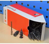 100 Würth Shark Iso 18x50mm Isolierdübel Spine di Polistirolo Spiraldübel Spine