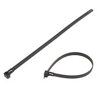 100 x 131-22510 fascette staccabili L: 250 mm W: 7,6 mm nero poliammide 200N ...