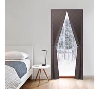 100 x 220 cm, rettangolare, magnetica, termica, termica, antivento, protezione dal freddo, impermeabile, isolamento acustico, riduzione del rumore, privacy, porta con gancio (caffè)