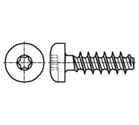 100 x 3205123 vite per plastica 1,8 x 6 testa: cilindro Torx® PLUS acciaio BOSSA